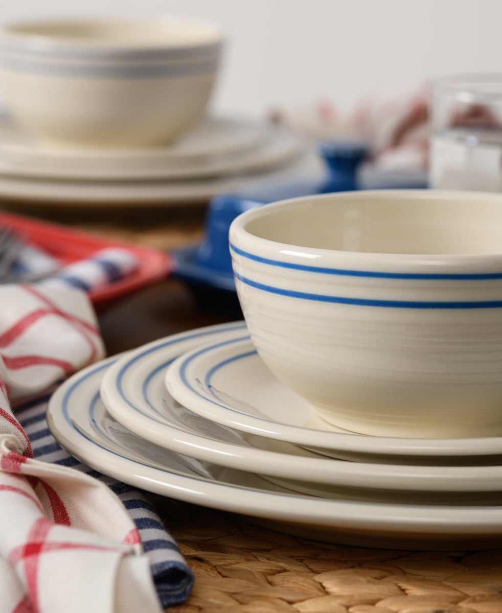 Fiesta Dinnerware - Americana Lapis Band Classic Bistro 3-Piece Place Setting, Service For 1 - Image 2