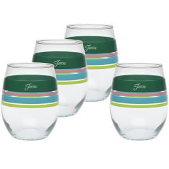 Fiesta Dinnerware - Retired 15 oz. Fiesta® Edgeline Stemless Wine Tropical, Set of 4