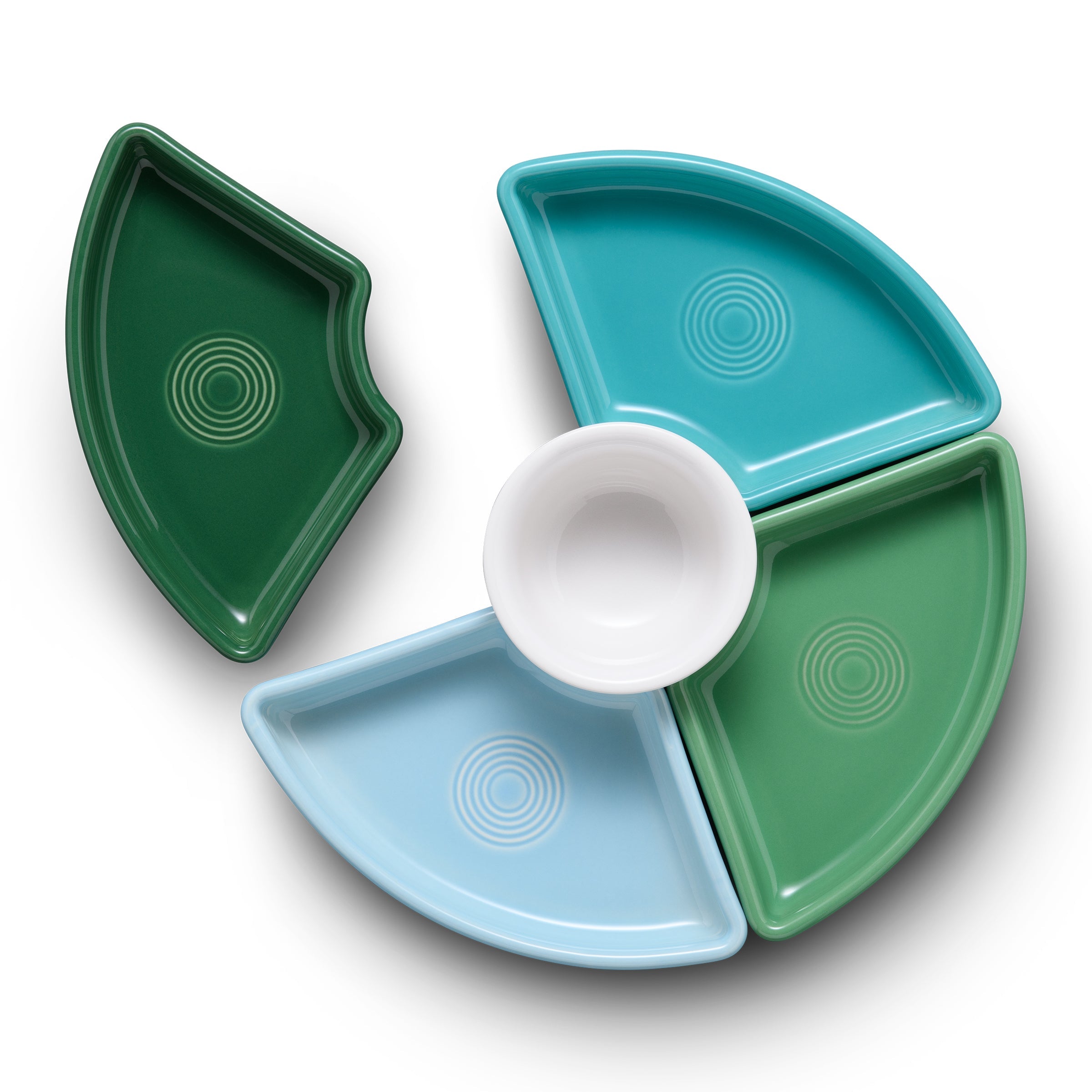 Fiesta Dinnerware - Aegean 5-Piece Mixed Colors Entertaining Set 8 1/5 Inch - Image 2