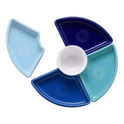 Alternative view of Fiesta Dinnerware - Coastal Blues 5-Piece Mixed Colors Entertaining Set 8 1/5 Inch