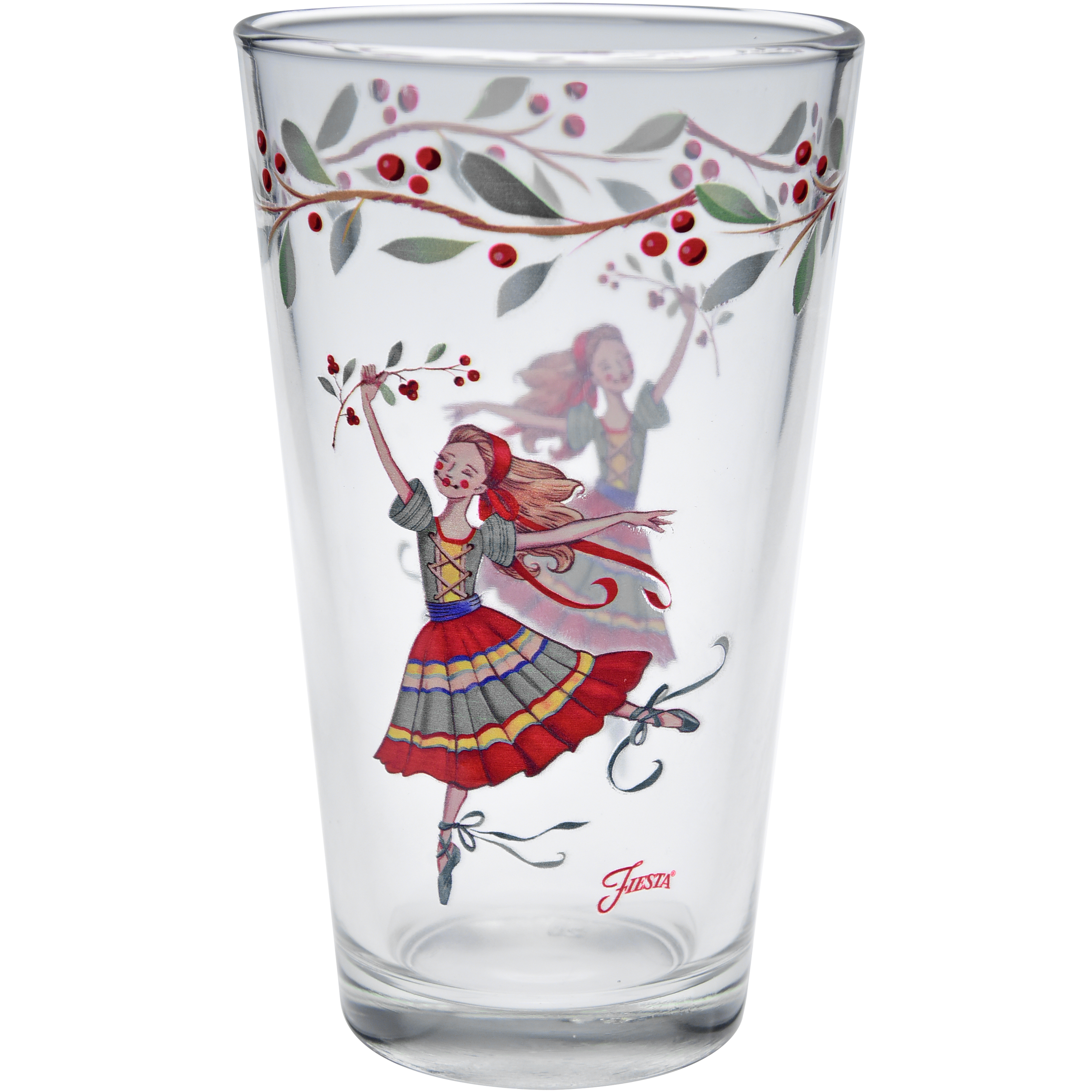 Fiesta Dinnerware - Nutcracker The Ballerina 16 oz. Cooler Glass - Set of 4 - Image 2