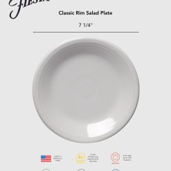 Alternative view of Fiesta Dinnerware - Lavender Classic Rim 7 1/4 Inch Salad Plate